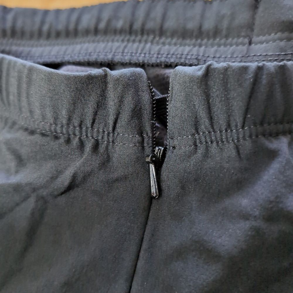 Nike Sport Pants 28X20 Training Track Joggers Cropped Length Black Striped XL - Picture 5 of 11